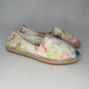Old Navy Slip On Espadrilles Sping Watercolor Tie Dye Casual Shoe Woman’s 7